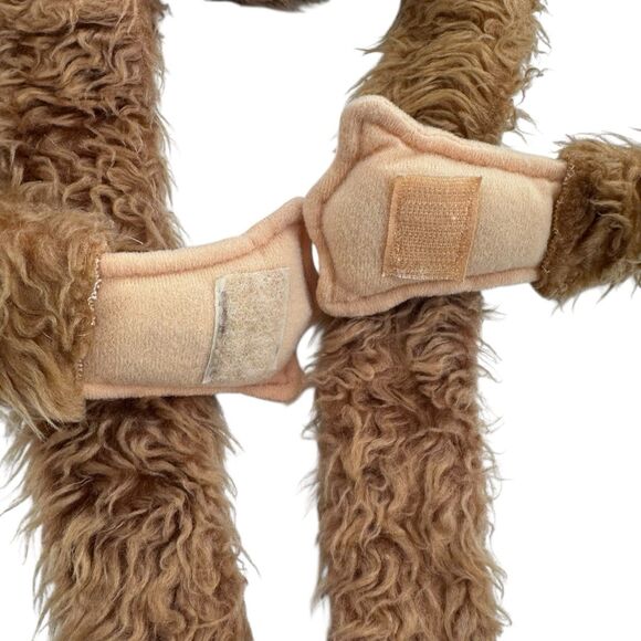 VTG 1980 FURRY HUGGEMS 38" Brown Tan Hanging Full Body Hand Monkey PUPPET Korea - Picture 8 of 16